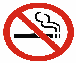 Ban on smoking in public